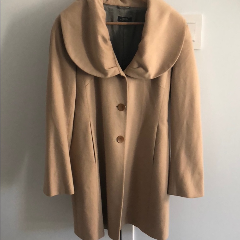 Zanella Platinum Angora Cashmere Coat- Italy